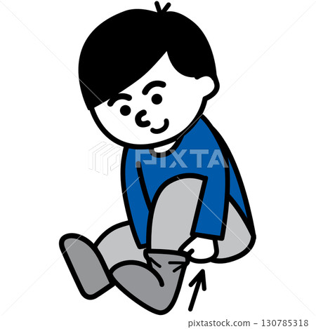 穿（襪子）| 穿衣動作卡和視覺支援圖示（穿襪子） 130785318