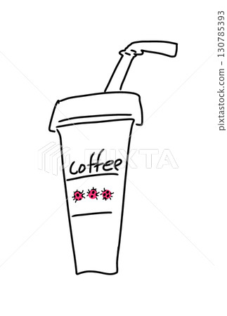 Retro coffee cup 130785393