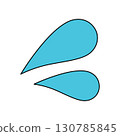 Two clear blue sweat marks 130785845