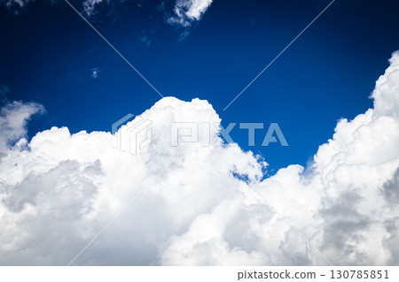 Summer blue sky and white clouds Summer blue sky and white clouds 130785851