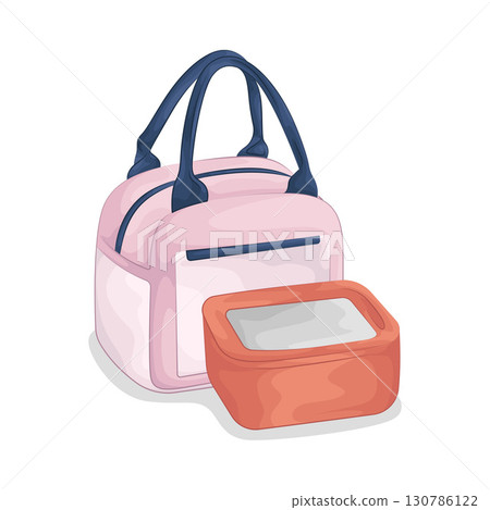 Illustration of Food Container Illustration of Food Container 130786122