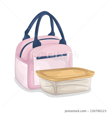 Illustration of Food Container 130786123