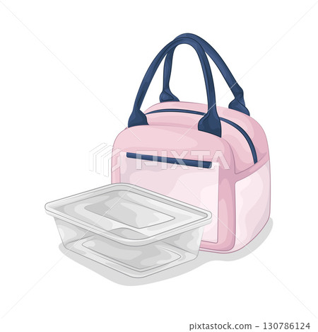 Illustration of Food Container 130786124