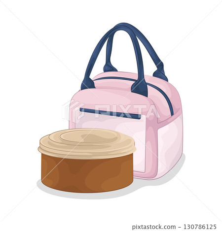Illustration of Food Container 130786125