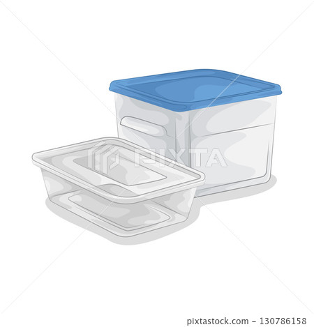 Illustration of Food Container Illustration of Food Container 130786158
