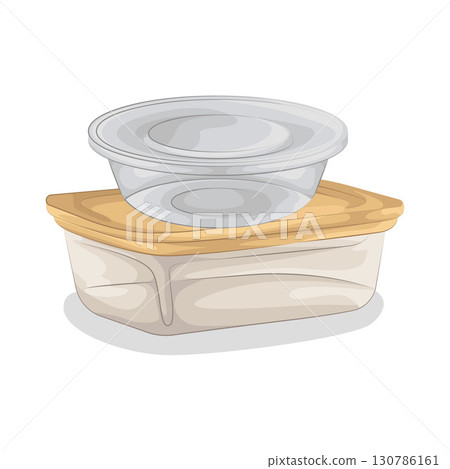 Illustration of Food Container Illustration of Food Container 130786161