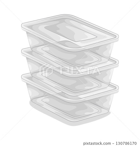 Illustration of Food Container 130786170