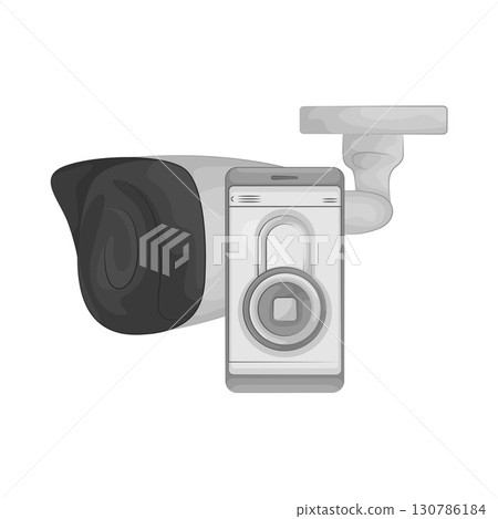 Illustration of CCTV Illustration of CCTV 130786184