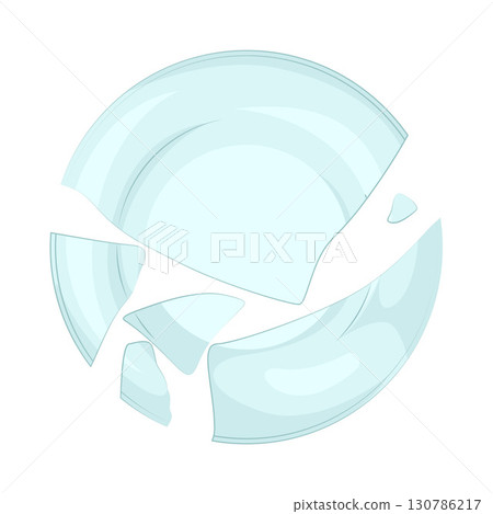 Illustration of Broken plate 130786217