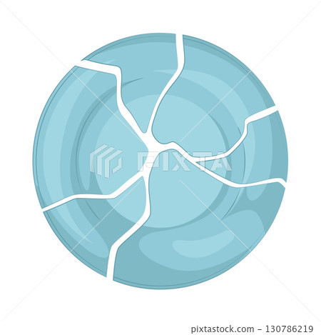 Illustration of Broken plate 130786219