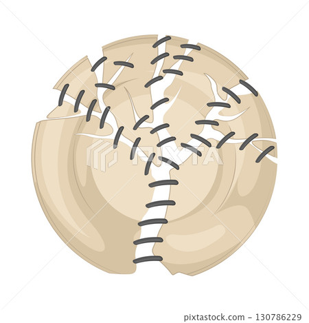 Illustration of Broken plate Illustration of Broken plate 130786229