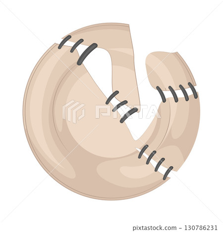 Illustration of Broken plate Illustration of Broken plate 130786231