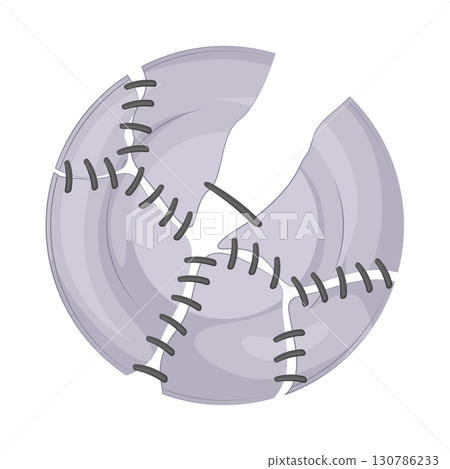 Illustration of Broken plate Illustration of Broken plate 130786233