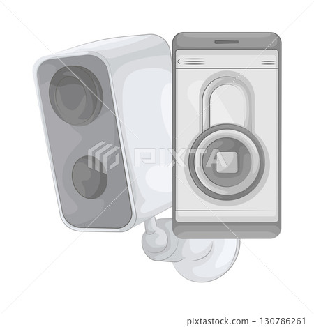 Illustration of CCTV Illustration of CCTV 130786261