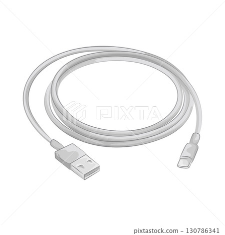 Illustration of Cable Connector Illustration of Cable Connector 130786341