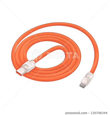 Illustration of Cable Connector Illustration of Cable Connector 130786344
