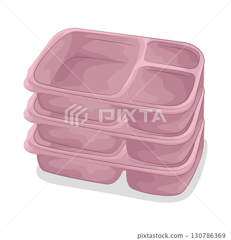Illustration of Food Container Illustration of Food Container 130786369