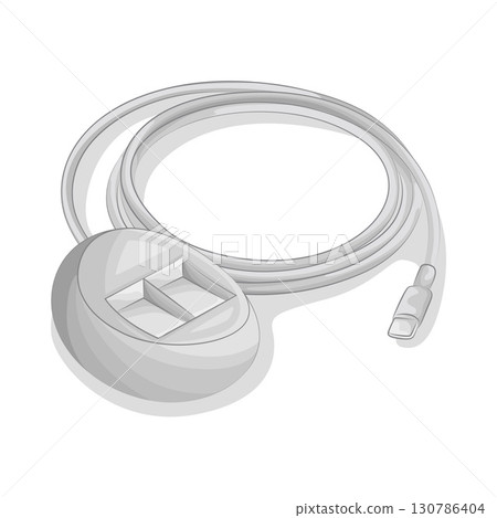 Illustration of Cable Connector  130786404