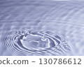 Drops of water falling on the water surface 130786612