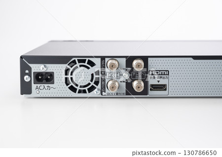 Rear terminal of Blu-ray recorder 130786650