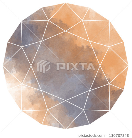 鋯石切割寶石材料橙色和黑色 130787248