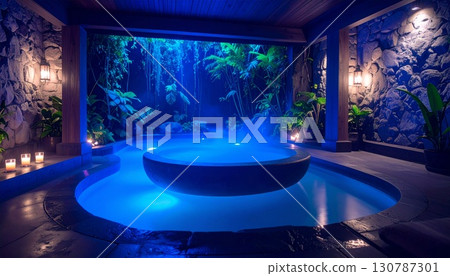 時尚的水療中心形象與溫泉度假村 130787301