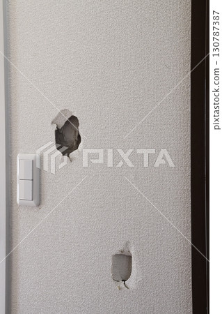 A wall with a deliberate hole in it A wall with a deliberate hole in it 130787387