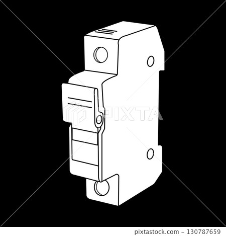 Fuse holder icon vector 130787659