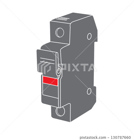 Fuse holder icon vector 130787660