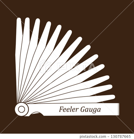 Feeler Gauge icon vector 130787665