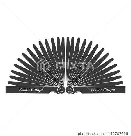 Feeler Gauge icon vector 130787666
