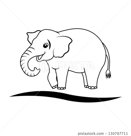 elephant icon design 130787711