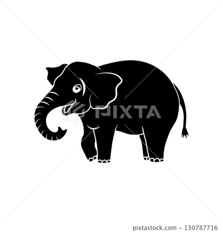 elephant icon design 130787716