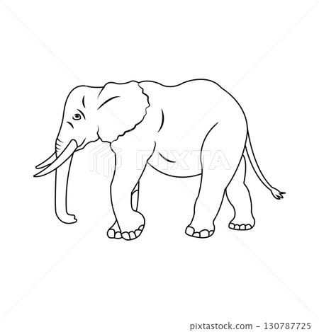 elephant icon design 130787725