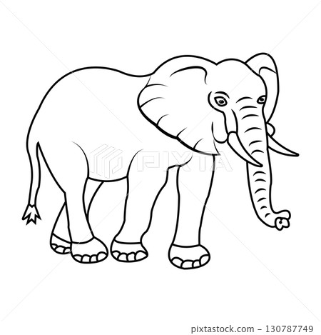 elephant icon design 130787749