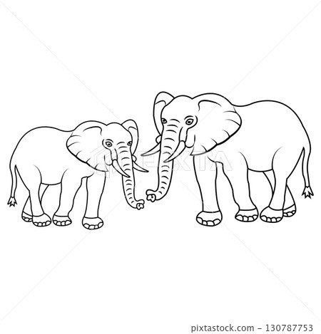 elephant icon design elephant icon design 130787753