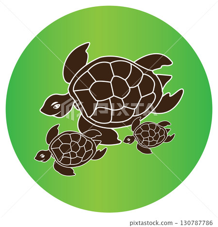 turtle illustration icon 130787786