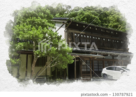 水彩畫風格，石川縣金澤市舊中村邸 130787921