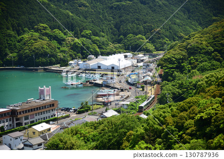 Kiiura Shrine (view of the JR Kisei Main Line) [Nachikatsuura Town, Wakayama Prefecture] 130787936