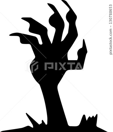 The Ghost hand for Halloween or holiday  concept 130788653