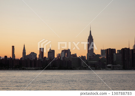Evening scenery in New York 130788783