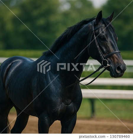Horses eating grass Horses eating grass 130789460
