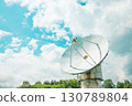 Huge parabolic antenna and the sky 130789804