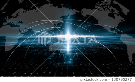 激發全球人工智慧交流的數位視覺效果 激發全球人工智慧交流的數位視覺效果 130790277