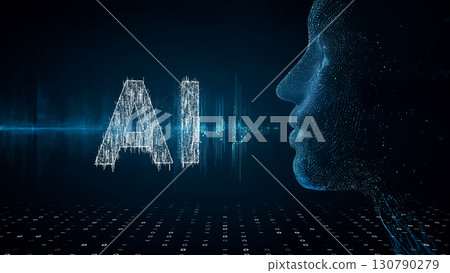 Digital visuals that represent the future of technology 130790279