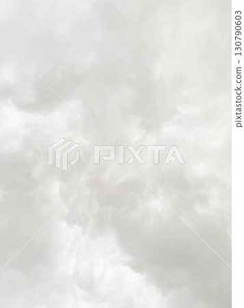 垂直背景影像 1：明亮的灰白色多雲天空，覆蓋著雨雲 130790603