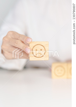 Woman show Unhappy Sad face block, Mental health Assessment, Psychology, Health Wellness, Feedback, Customer Review, Experience, Satisfaction Survey, Negative Thinking and World Mental Health day Woman show Unhappy Sad face block, Mental health Assessment, Psychology, Health Wellness, Feedback, Customer Review, Experience, Satisfaction Survey, Negative Thinking and World Mental Health day 130790807