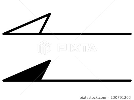Modern horizontal arrow mark set of 2 Modern horizontal arrow mark set of 2 130791203