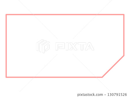 Rectangular frame with cut corners Rectangular frame with cut corners 130791526