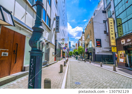 Tokyo cityscape in Japan: View of the district roads and shopping streets affectionately known as Esplanade Akasaka Tokyo cityscape in Japan: View of the district roads and shopping streets affectionately known as Esplanade Akasaka 130792129